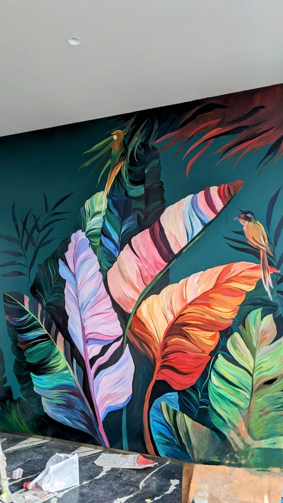 Colorful Palms Mural