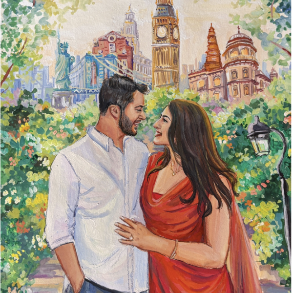 Vivek and Sanjana